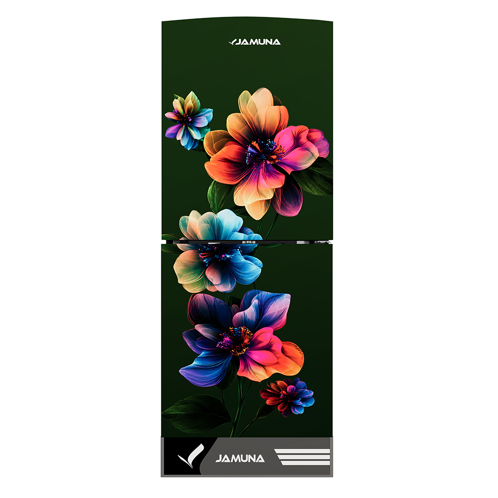Jamuna 170L Refrigerator JE5-BM1G0QD Fusion Floral,Gold Rose ,Maroon ,