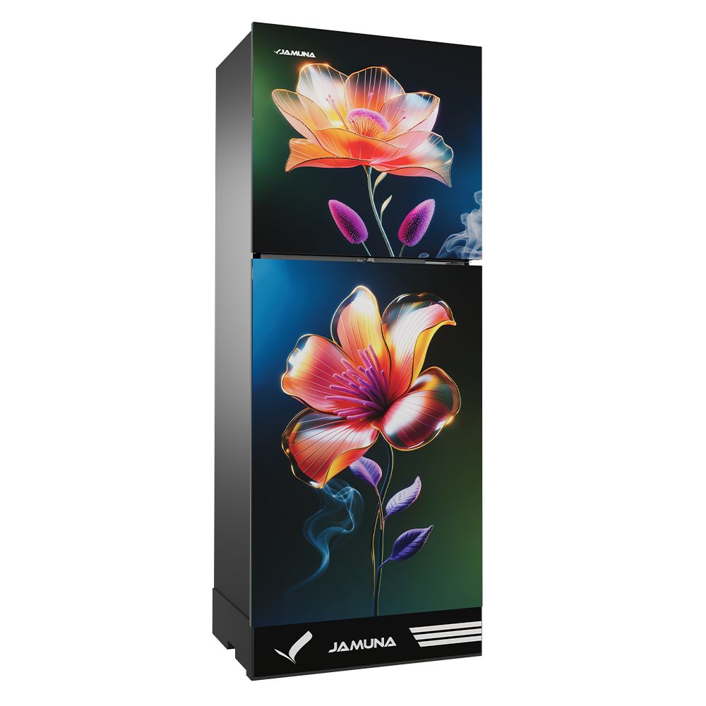 Jamuna 308L Refrigerator JE6-BM3J8QD Fantasy Floral,Magical Black