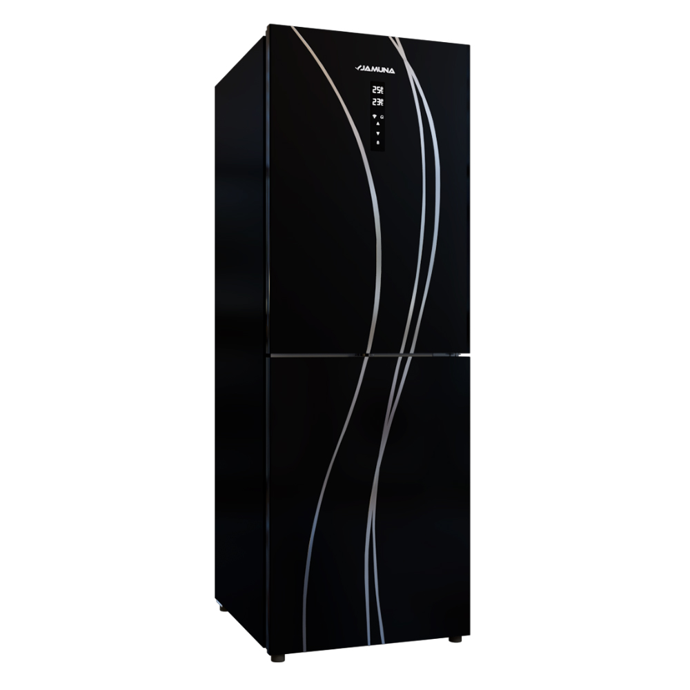 Jamuna 348L Refrigerator JE6-BMDDM3D8QD Black Stripe, Magkical  Black Strip